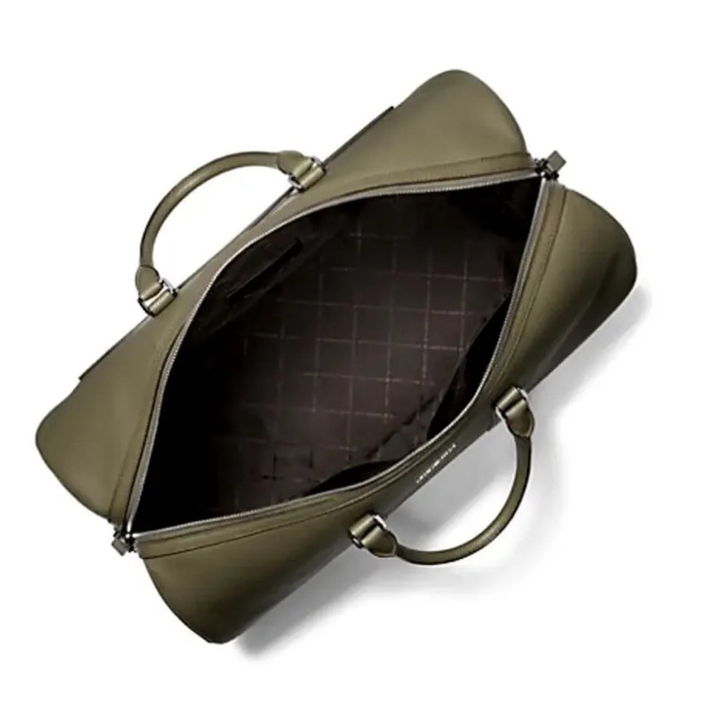 Michael Kors Mens XL Duffle Leather Bag Plane Train Vacation Travel Oliver NWT - Picture 7 of 7